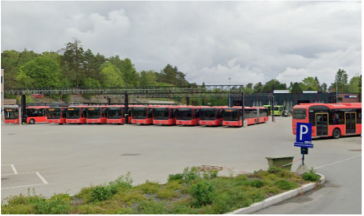 Norgesbuss oppstillingsplass